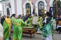 7-8 июля 2015 г. – в Далматовском монастыре прошли праздничные богослужения, посвященные преставлению основателя обители преподобного Далмата Исетского.