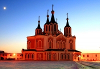 Восстановление куполов Скорбященской церкви.