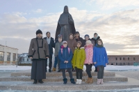 9 декабря 2019 г. – насельник Далматовского монастыря иеромонах Иосиф (Бровкин) провел экскурсию по обители для воспитанников Красноисетской школы-интерната.