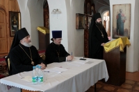22 декабря 2016 г. – клирики Далматовского монастыря приняли участие в ежегодном отчетном епархиальном собрании.
