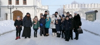 4 февраля 2021 г. – учащиеся 4-го класса Песчано-Колединской средней школы Далматовского района во главе с директором Л.С. Князевой побывали на экскурсии в Далматовском монастыре.