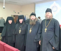 20 декабря 2019 г. – священнослужители Далматовского монастыря во главе с наместником игуменом Варнавой (Аверьяновым) приняли участие в работе XV Областных Рождественских образовательных чтений.