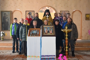 14 ноября 2021 г. – в престольный праздник, выпавший на воскресный день, наместник Далматовской обители игумен Варнава (Аверьянов) совершил Литургию в храме в честь свв. Космы и Дамиана с. Большое Касаргульское Катайского района Монастырского благочи