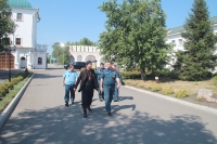 16 июля 2020 г. – Далматовский монастырь посетил первый заместитель начальника ГУ МЧС России генерал-майор внутренней службы О.В. Гребенюк и начальник ГУ МЧС России по Курганской области полковник внутренней службы Ю.В. Землянский.