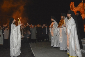 8 апреля 2018 г. – Пасхальное богослужение прошло в Далматовском монастыре.