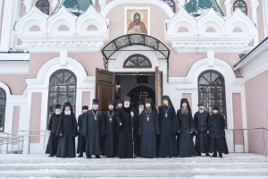 21 февраля 2018 г. – Литургию Преждеосвященных Даров в Скорбященском храме Далматовского монастыря отслужил Преосвященнейший Владимир, епископ Шадринский и Далматовский.